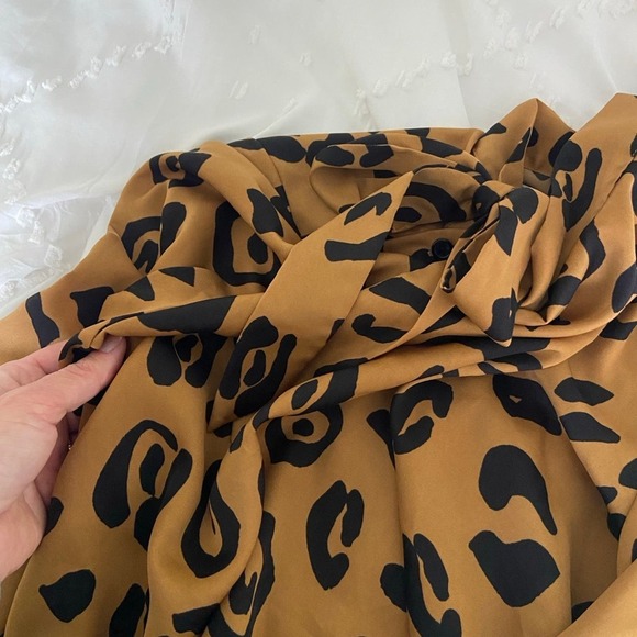 Who what wear dress tunic leopard print knee length small side tie - Picture 8 of 8